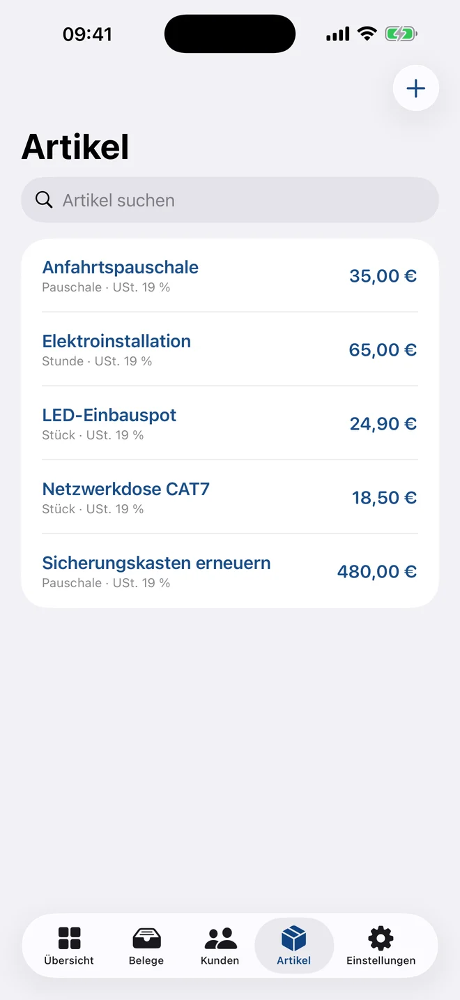Rechnio — Items